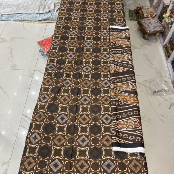 Bareeze Original Brand Digital Printed Bana Dora Linen 3pc Suit Women Collection Design No 5