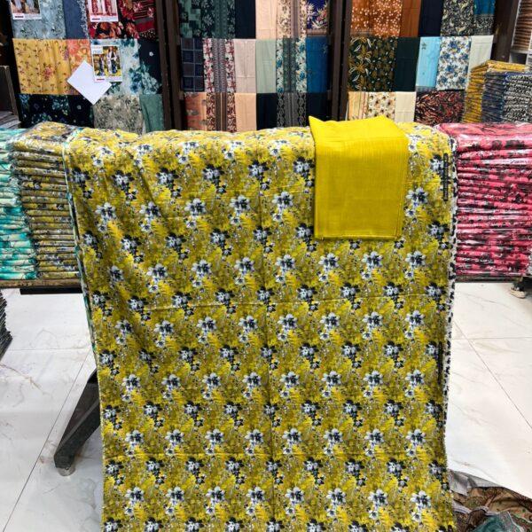 Safa Marwa Original Brand Printed Khaddar Fabrics Unstitched 2 Piece Suit Women Collection Design No 6