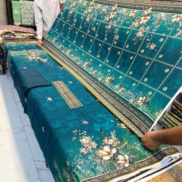 Safa Marwa Original Brand Winter Collection Karandi Fabrics 3 Piece Suit Women Collection Design No 6