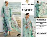 Volume 414 – Zainab Chottani Viscose Digital Printed 3 Piece Dress – Design No. 06