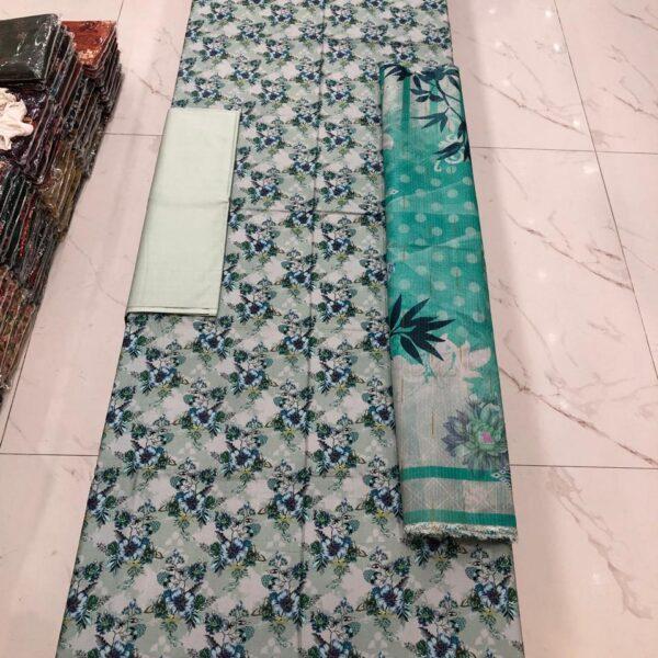 Safa Marwa Original Brand Linen Fabrics 3 piece Suit 7