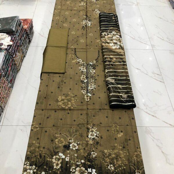 Safa Marwa Original Brand Linen Fabrics 3 piece Suit 9