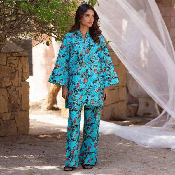 Safa Marwa Brand Tarkashi Linen 2PC - Winter Collection Design No. 05