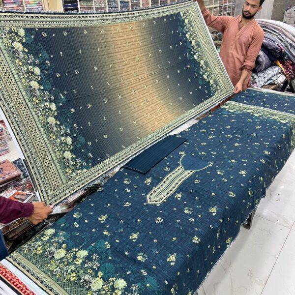 Safa Marwa Winter Original Karandi Collection Unstitched 3 Piece Suit Women Collection Design No 12