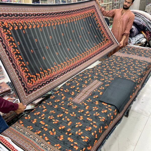 Safa Marwa Winter Original Karandi Collection Unstitched 3 Piece Suit Women Collection Design No 13