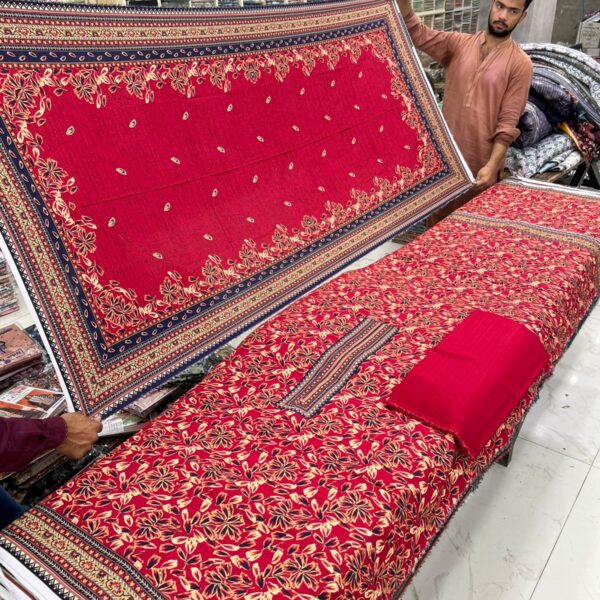 Safa Marwa Winter Original Karandi Collection Unstitched 3 Piece Suit Women Collection Design No 16