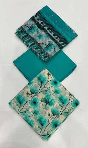 Classic Original Brand -Bana Dora Tarkashi Linen Winter Collection 3 PC Suit Women Dresses Design No 17