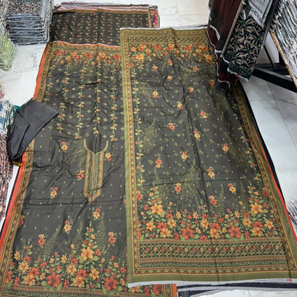 Safa Marwa Original Brand Printed Dhanak – Winter Collection 3 Piece Suit Women Dresses Design No 19