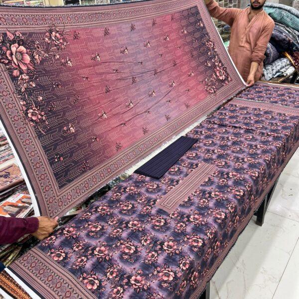 Safa Marwa Winter Original Karandi Collection Unstitched 3 Piece Suit Women Collection Design No 2