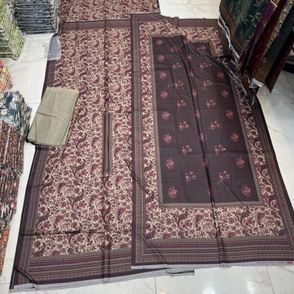 Safa Marwa Original Brand Printed Dhanak – Winter Collection 3 Piece Suit Women Dresses Design No 2