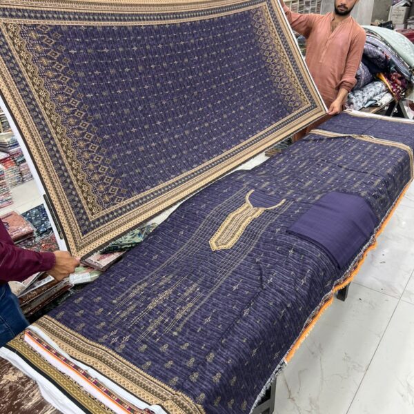 Safa Marwa Winter Original Karandi Collection Unstitched 3 Piece Suit Women Collection Design No 21