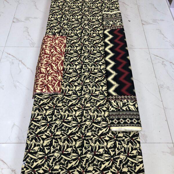 Safa Marwa Digital Printed Bana Dora Linen Winter Collection 3PC Suit Women Dresses Design No 4