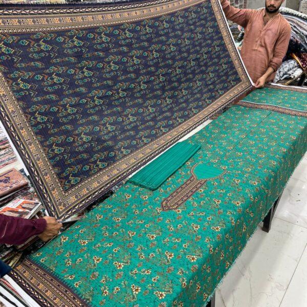 Safa Marwa Winter Original Karandi Collection Unstitched 3 Piece Suit Women Collection Design No 7