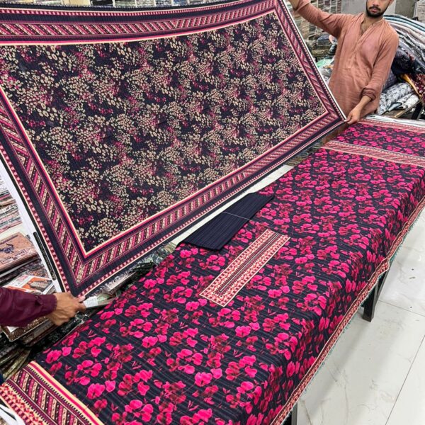 Safa Marwa Winter Original Karandi Collection Unstitched 3 Piece Suit Women Collection Design No 9