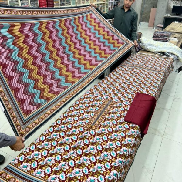 Usman Ghani Brand Premium Bana Dora Linen Fabric 3 Piece Suit Women Collection Design No 6