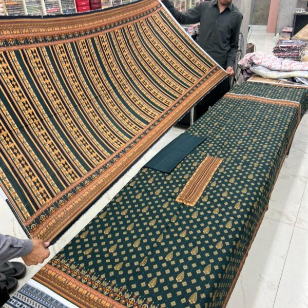 Usman Ghani Brand Premium Bana Dora Linen Fabric 3 Piece Suit Women Collection Design No 7