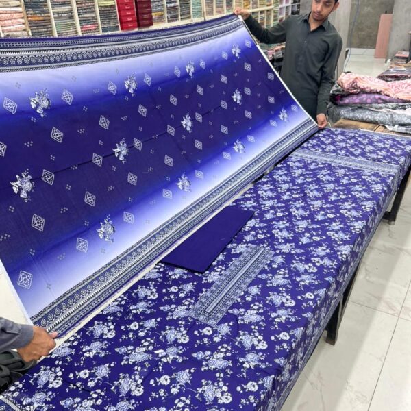 Usman Ghani Brand Premium Bana Dora Linen Fabric 3 Piece Suit Women Collection Design No 15