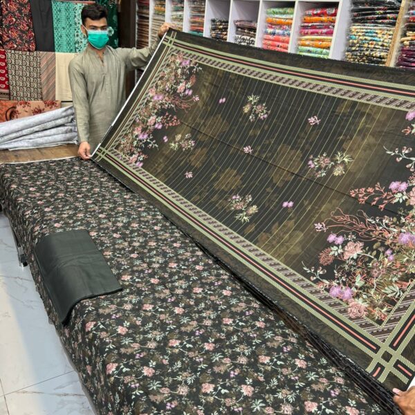 Usman Ghani Original Brand Digital Printed 3piece Dresses - Women Wear Design No. 3