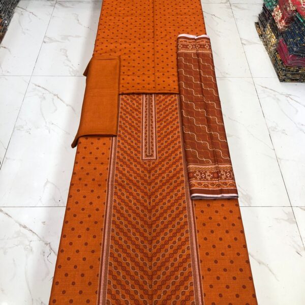 Safa Marwa Dhanak Jacquard Printed 3pc Dresses - Women Wear Design No. 7