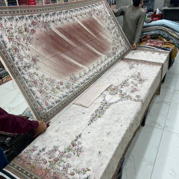 Safa Marwa Digital Printed Bana Dora Viscose 3pc Dresses - Women Wear Design No. 9