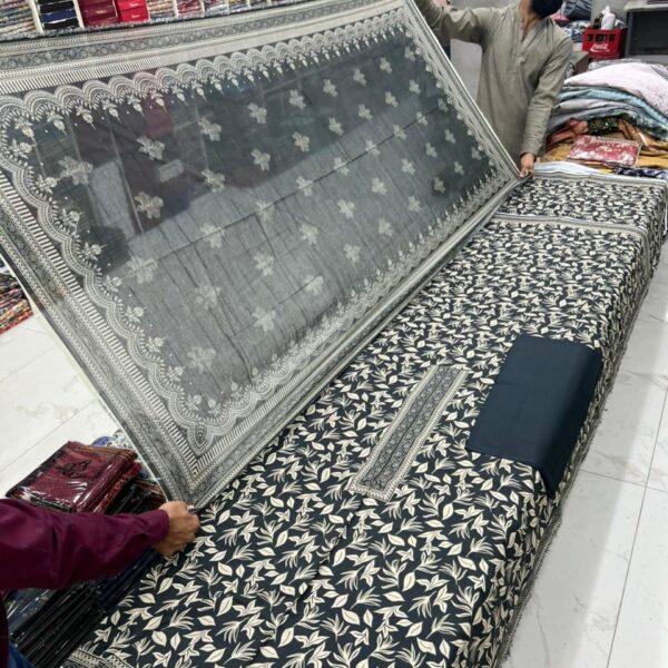 Safa Marwa Digital Printed Bana Dora Viscose 3pc Dresses - Women Wear Design No. 4