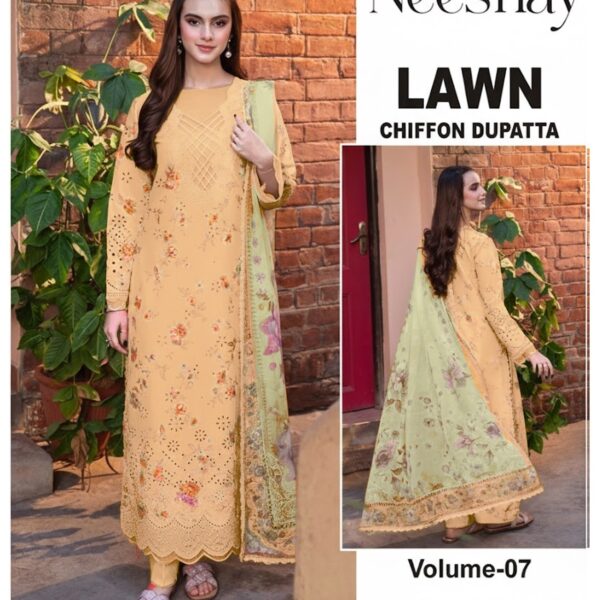 Vol-07 Motifz Premium Printed Lawn 3 Piece Dresses - Women Wear Design No. 16