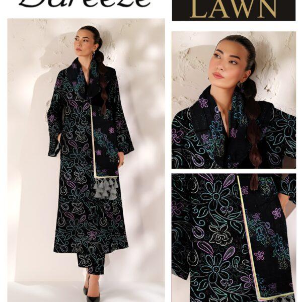Vol-03 Bareeze Summer Collection 2026 Digital Printed 3pc Suit - Women Wear Design No. 13