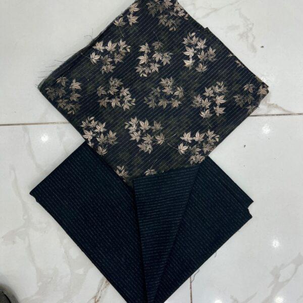 Safa Marwa Original Brand Printed Slub Karandi 2pc Suit - Design No. 24