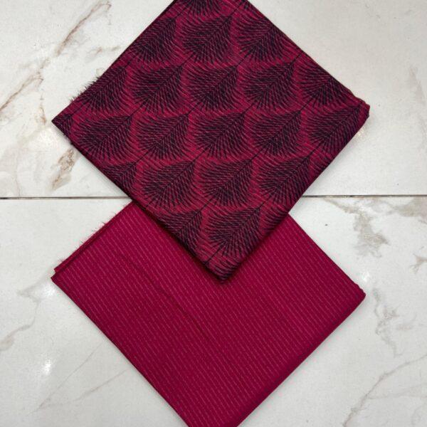 Safa Marwa Original Brand Printed Slub Karandi 2pc Suit - Design No. 10