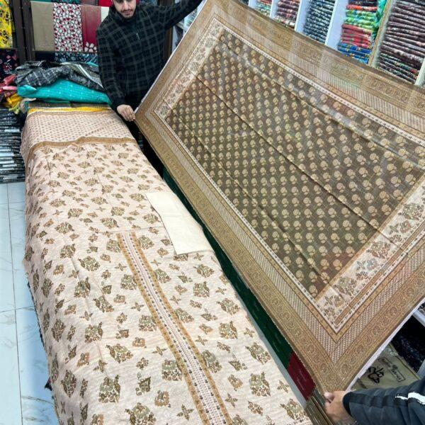 Almas Bana Dora Lawn Fabrics Summer Collection 3pc Suit - Women Wear Design No. 8