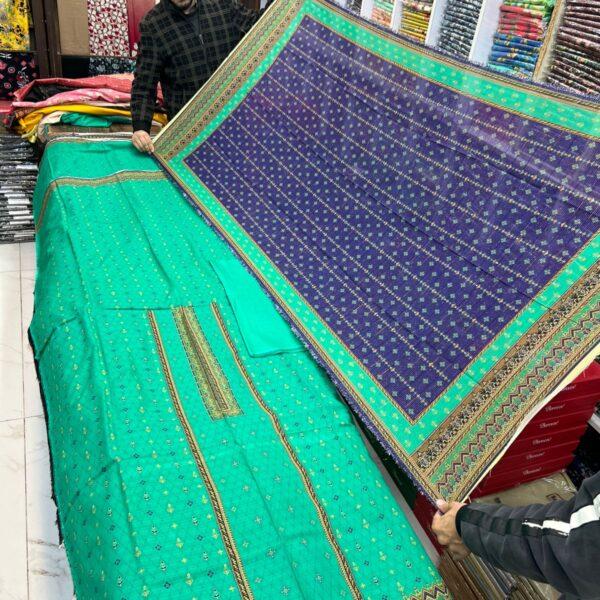 Almas Bana Dora Lawn Fabrics Summer Collection 3pc Suit - Women Wear Design No. 10