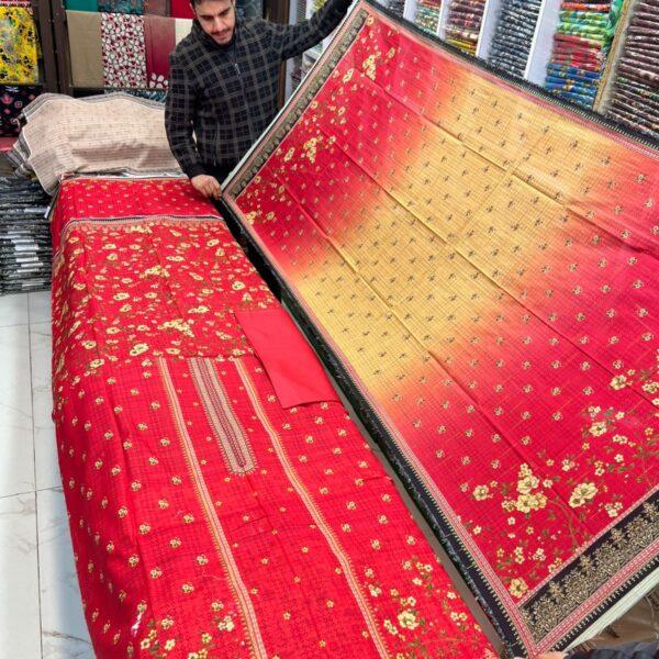 Almas Bana Dora Lawn Fabrics Summer Collection 3pc Suit - Women Wear Design No. 3