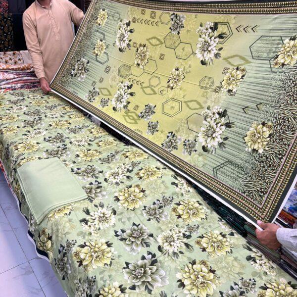 Safa Marwa Premium Linen Digital Printed 3pc Dresses - Women Wear Design No. 8