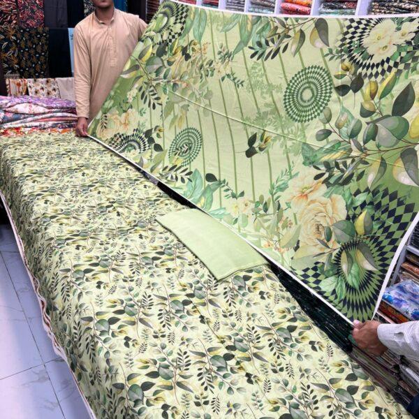 Safa Marwa Premium Linen Digital Printed 3pc Dresses - Women Wear Design No. 4