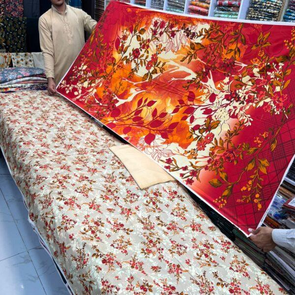 Safa Marwa Premium Linen Digital Printed 3pc Dresses - Women Wear Design No. 3