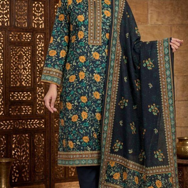 Mahrukh Digital Printed Khaddar 3pc Dresses- Women Wear Design No. 04