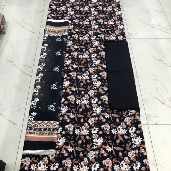 Safa Marwa Original Bana Dora Viscose 3PC Suit - Women Wear Design No. 7