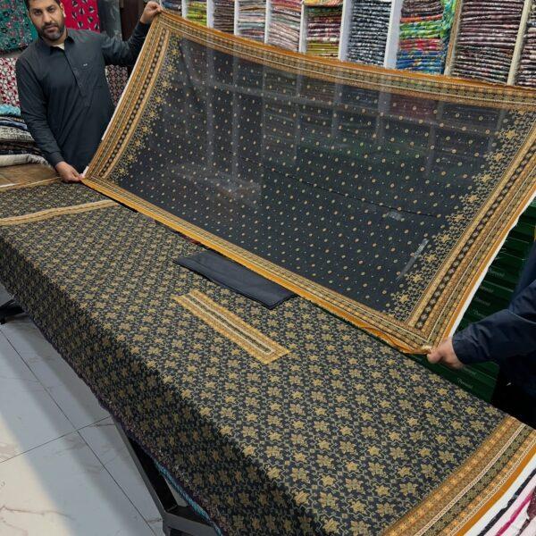 Safa Marwa Original Brand Resham Chamki Lawn Printed 3pc Dresses - Women Wear Design No. 9