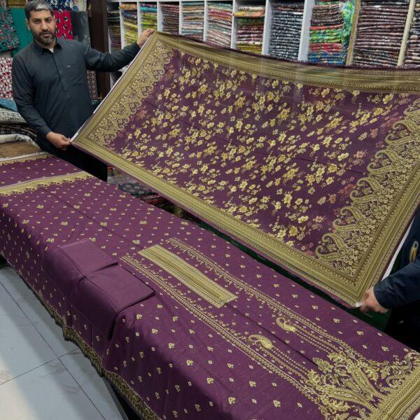 Safa Marwa Original Brand Resham Chamki Lawn Printed 3pc Dresses - Women Wear Design No. 13