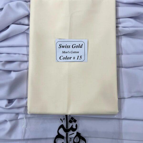 Swiss Gold Mens Soft Cotton Shalwar Kameez Suit - Mens Wear Design No. 1
