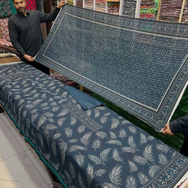 Safa Marwa Original Brand Resham Chamki Lawn Printed 3pc Dresses - Women Wear Design No. 18