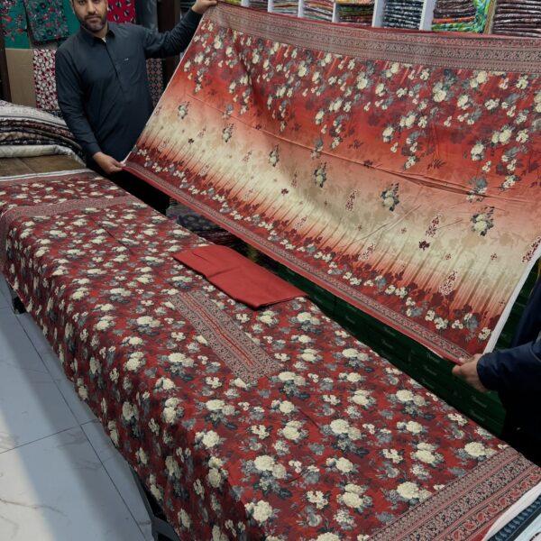 Safa Marwa Original Brand Resham Chamki Lawn Printed 3pc Dresses - Women Wear Design No. 19