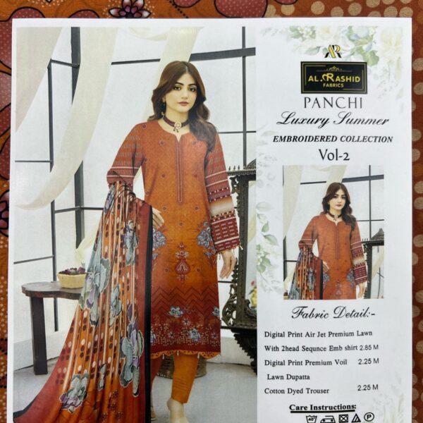 Vol-02 Panchi Luxury Summer Embroidered Collection - Women Wear Design No. 1