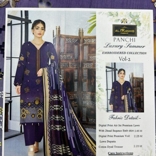 Vol-02 Panchi Luxury Summer Embroidered Collection - Women Wear Design No. 3