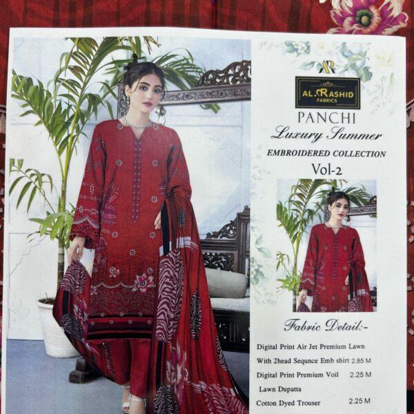 Vol-02 Panchi Luxury Summer Embroidered Collection - Women Wear Design No. 4