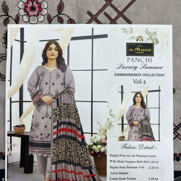Vol-02 Panchi Luxury Summer Embroidered Collection - Women Wear Design No. 6