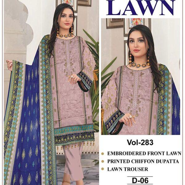 Mix Brand Summer Collection Lawn Embroidered 3pc Dresses - Women Wear Design No. 11