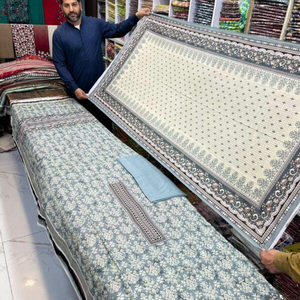 Dua Classic Digital Printed Lawn 3pc Dresses - Women Wear Design No. 26