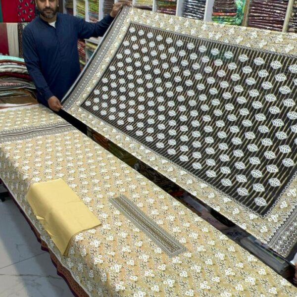 Dua Classic Digital Printed Lawn 3pc Dresses - Women Wear Design No. 9