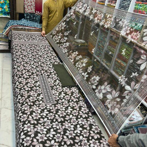 Neelofer Digital Printed Lawn 3pc Dresses - Women Wear Design No. 6